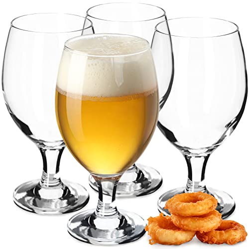 KADAX Biergläser Set, 400 ml, Biertulpen aus Glas, Biergläser für Pils, Helles, Weizen & Craft Beer, Bierglas, Bierkrug, Gläser für Bier, Weizenbiergläser (0,4 L, 4 Stück) von KADAX
