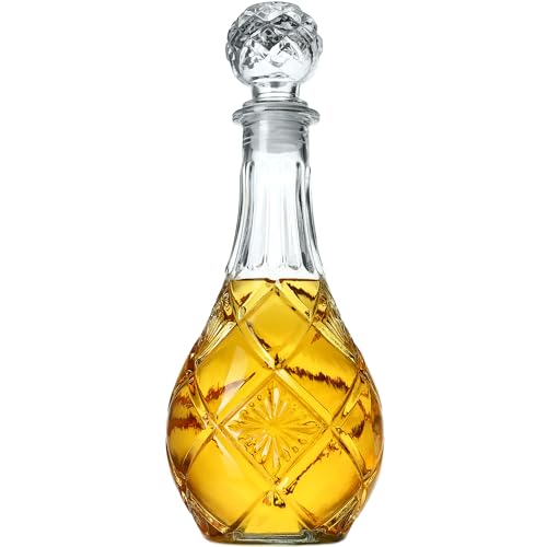 KADAX Dekanter für Getränke, Stilvolle Whiskykaraffe für Männer, Klassische Weinkaraffe mit einzigartiger Design, Whiskyflasche als Geschenk (0,8L - 1 Stück) von KADAX