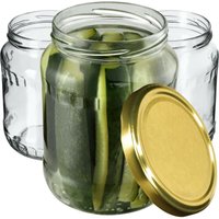 KADAX Einmachgläser, Marmeladengläser 720 ml, Einmachgläser mit Schraubdeckel, Gläser mit Schraubver von KADAX