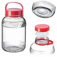 KADAX Einmachglas, Glas, 5 l, mit Deckel und Griff, zum Einlegen von Kohl, für Gurken von KADAX