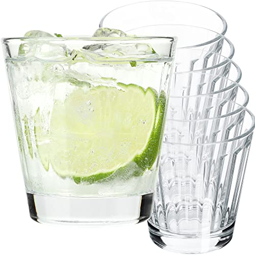 KADAX Getränkegläser, Trinkgläser aus Neutrum-Calcium-Glas, Allzwecktrinkgläser, Wassergläser, Universallgläser für Drinks, Mojito, Eiscafé (Amalia 175ml, 6) von KADAX