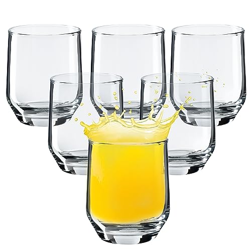 KADAX Getränkegläser, Trinkgläser mit Fassungsvermögen 205ml, Spülmaschinenfeste Wassergläser, robuste Cocktailgläser, Kleine Gläser für Wasser, Saft (6x205ml) von KADAX