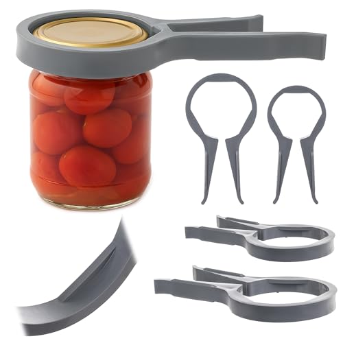 KADAX Glasöffner 2er Set, Schraubdeckelöffner aus Kunststoff, Öffner zum mühelosen Öffnen von Gläsern mit Schraubdeckel, Deckelöffner für Senioren von KADAX