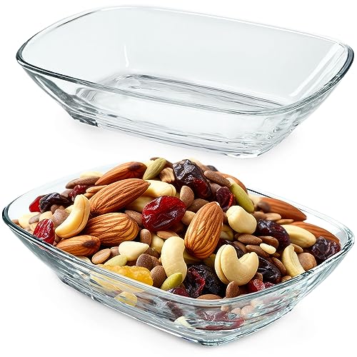 KADAX Glasschüssel, 230ml Salatschüssel aus Glas, Spülmaschinenfeste Obstschale, Snackschale für Mahlzeiten und Partys, Glasschale zum Servieren von Salat (14,3x10,5cm - 2 Stück) von KADAX