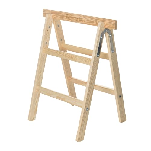 KADAX Klappbarer Arbeitsbock aus Holz, 150 kg Tragkraft, Stabiler Montagebock für Werkstatt und Bauprojekte von KADAX