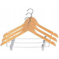 KADAX Kleiderbügel aus Holz, mit Klemmen aus Metall, 360°drehbarer Haken 3 KADAX Kleiderbügel aus Holz, mit Klemmen aus Metall, 360°drehbarer Haken 3 von KADAX