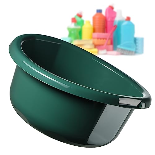 KADAX Kunststoffschüssel, Spülschüssel in verschiedenen Größen und Farben, robuste Waschschüssel, Universal-Schüssel, Spülwanne für Badezimmer, Waschraum (15L, Grün) von KADAX