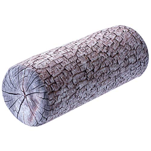 KADAX Nackenrolle, Kopfkissen mit waschbarem Bezug, geeignet für Allergiker, Kissen für Bett, Nacken, Schlaf, Dekokissen aus Schaumstoff, Nackenkissen, Relaxkissen (15 x 40 cm, Grau) von KADAX