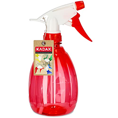 KADAX Pflanzenspritze aus Kunststoff, 0,5l, Sprühflasche, Zerstäuber, Sprüher, für Küche, Bad, Wasser, Spritzgerät, Trigger-Wassersprüher (Rot) von KADAX