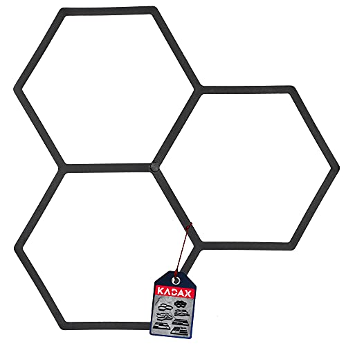 KADAX Pflastersteinform aus Kunststoff, Betonform, Gehweg Form, Schalungsform, Form für Pflastersteine, Sprungbrettform, Pflasterschablone (36 x 36 x 4 cm, Muster 1) von KADAX