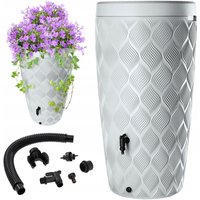 KADAX Regenwassertank 240L Wasserfass-Container mit Hahn Blumentopf Groß von KADAX