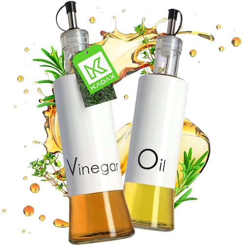 KADAX Spender für flüssige Würzmittel, Glasflasche mit Stahlelementen, Glas-spender für Öl, Essig, Vinaigrette, Ölbehälter, Olivenöl-Spender KADAX Spender für flüssige Würzmittel, Glasflasche mit Stahlelementen, Glas-spender für Öl, Essig, Vinaigrette, Ölbehälter, Olivenöl-Spender von KADAX
