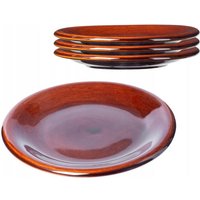 KADAX Teller aus Ton mit Keramikschicht, Speiseteller, Klein, 19 cm, 4 Stück KADAX Teller aus Ton mit Keramikschicht, Speiseteller, Klein, 19 cm, 4 Stück von KADAX