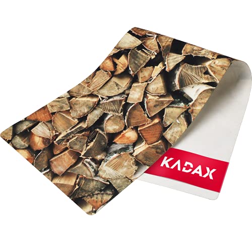 KADAX Tischläufer aus Filz, robuster Filzläufer, Tischband, pflegeleichter Läufer für Küchentisch, Wohnzimmer, Esszimmer, Tisch-Deko, Table Runner, Tischdecke, Filztischläufer (Holzscheit) von KADAX