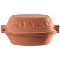 KADAX Tonbräter, Auflaufform, Keramiktopf mit Deckel, Oval, 4L von KADAX