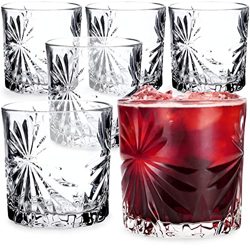 KADAX Trinkgläser, 6er Set, Wassergläser, Saftgläser aus Glas, Gläser für Wasser, Drink, Saft, Party, Garten, Universalgläser, Cocktailgläser, Getränkegläser, modernes Design (300ml, Sonne) von KADAX