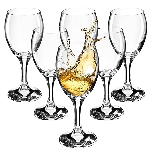 KADAX Weingläser, spülmaschinenfeste Weinkelche, Hochwertige und Elegante Gläser für Rot und Weißwein, Weinglas auf langem Stil, Kelchgläser zum Servieren (6x200ml, für Weißwein) von KADAX