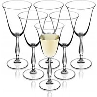 KADAX Weingläser aus Kristallglas, 6er Set, 250ml, hochwertige Qualität, Weinkelch mit hohem Stiel, von KADAX