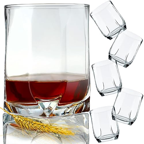 KADAX Whiskygläser, 320ml Trinkgläser aus robustem Glass, Spülmaschinenfeste Longdrinkgläser, Universalgläser zum Servieren von Desserts, Whisky, Brandy (6x320ml) von KADAX
