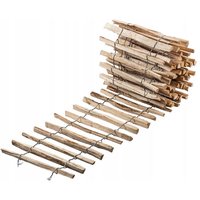 Kadax - Zaun aus Hasel, Staketenzaun aus Haselnuss, Gartenzaun, 4-6cm, 50x500cm von KADAX