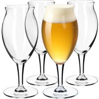 Biergläser Set, Bierseidel aus Glas, Biertulpen, 410 ml, 4 Stück - Kadax von KADAX