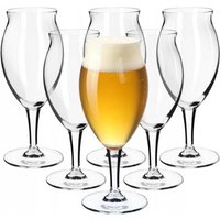 Kadax - Biergläser Set, Bierseidel aus Glas, Biertulpen, 410 ml, 6 Stück von KADAX