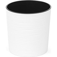 Blumentopf mit Einlage,, Übertopf, Topf, 30 cm, Weiß - Kadax von KADAX