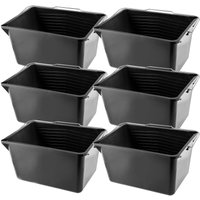 Farbeimer aus Kunststoff, Wassereimer, Putzeimer 12L, Schwarz, 6 Stück - Kadax Farbeimer aus Kunststoff, Wassereimer, Putzeimer 12L, Schwarz, 6 Stück - Kadax von KADAX