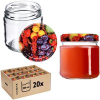 Kadax - Glas Klara 200ml fi66 TO-210 Packung mit 20 Stück + Kadax - Glas Klara 200ml fi66 TO-210 Packung mit 20 Stück + von KADAX