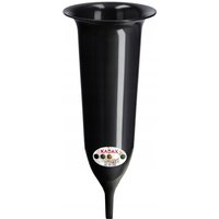 Grabvase, Blumenvase, Kunststoff-Vase, 10 cm, mit Erdspieß, schwarz - Kadax Grabvase, Blumenvase, Kunststoff-Vase, 10 cm, mit Erdspieß, schwarz - Kadax von KADAX