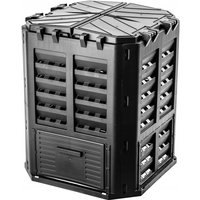 Komposter, Kompostanlage, Schnellkomposter aus Kunststoff, Schwarz, 360L - Kadax von KADAX