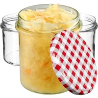 Kadax - Marmeladengläser 350ml, fi82 mm, Einmachgläser mit Schraubdeckel, Honiggläser, Einweckgläser, von KADAX