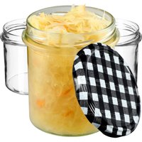 Kadax - Marmeladengläser 350ml, fi82 mm, Einmachgläser mit Schraubdeckel, Honiggläser, Einweckgläser, von KADAX