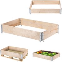 Kadax - Palettenrahmen aus Holz, Gartenbeet, 120 x 80 x 22.5 cm von KADAX