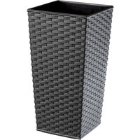 Kadax - Rattan Blumentopf, mit Einlage, Pflanzkübel, 19 cm, Graphit Kadax - Rattan Blumentopf, mit Einlage, Pflanzkübel, 19 cm, Graphit von KADAX