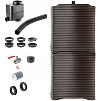 Kadax - Regenwasserspeicher 250L Regenwasser Kunststofffass modulares Set von KADAX
