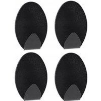 Selbstklebende Haken aus Metall, Wandhaken, Klebehaken, oval, 4 Stück - Kadax von KADAX