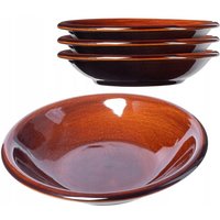 Kadax - Teller aus Ton mit Keramikschicht, Speiseteller, Tief, 23 cm, 4 Stück Kadax - Teller aus Ton mit Keramikschicht, Speiseteller, Tief, 23 cm, 4 Stück von KADAX