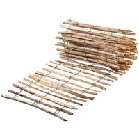 Kadax - Zaun aus Hasel, Staketenzaun aus Haselnuss, Gartenzaun, 4-6cm, 100x500cm von KADAX