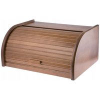 Kadax - geräumiger Brotkasten aus hochqualitativem Holz, Brotbehälter mit Rolldeck von KADAX