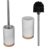 Wc Bürste mit Halter, Rund, Weiß - Kadax Wc Bürste mit Halter, Rund, Weiß - Kadax von KADAX