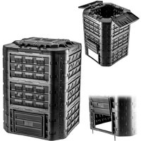 Kadax - Komposter für Gartenabfälle, Gartenkomposter aus Kunststoff, 950L von KADAX