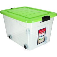 Kunststoffbehälter mit Rollen, Aufbewahrungsbox aus Kunststoff 60L - Kadax Kunststoffbehälter mit Rollen, Aufbewahrungsbox aus Kunststoff 60L - Kadax von KADAX