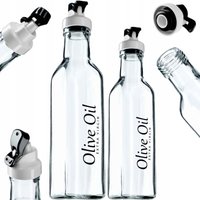 Olivenöl-Essigflasche 0,5 l + 0,25 l mit Ölspender aus Glas, 2 Stück - Kadax Olivenöl-Essigflasche 0,5 l + 0,25 l mit Ölspender aus Glas, 2 Stück - Kadax von KADAX