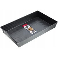 Kadax - rechteckige Backform, Backblech, Blechränder 40x25.5 cm, Schwarz von KADAX