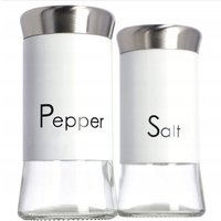 Salz-und Pfefferstreuer, 2er Set, 150ml, Streuer aus Glas und Edelstahl, Salzstreuer mid Decke - Kadax von KADAX