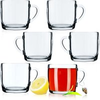 Teegläser, 6er Set, Gläser mit Griff, Glastassen für 6 personen - Kadax Teegläser, 6er Set, Gläser mit Griff, Glastassen für 6 personen - Kadax von KADAX