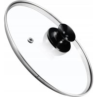 Kadax - Topfdeckel, Universaldeckel aus Glas mit glänzend schwarz griff, 30 cm Kadax - Topfdeckel, Universaldeckel aus Glas mit glänzend schwarz griff, 30 cm von KADAX