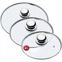 Topfdeckel-Set, Universaldeckel aus Glas mit griff, hitzebeständiger Deckel-set in verschieden - Kadax Topfdeckel-Set, Universaldeckel aus Glas mit griff, hitzebeständiger Deckel-set in verschieden - Kadax von KADAX
