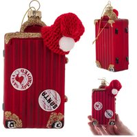 Weihnachtskugel aus Glas, Christbaumkugeln, Koffer - Kadax Weihnachtskugel aus Glas, Christbaumkugeln, Koffer - Kadax von KADAX